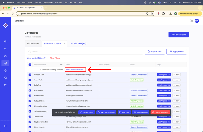 Select all candidates